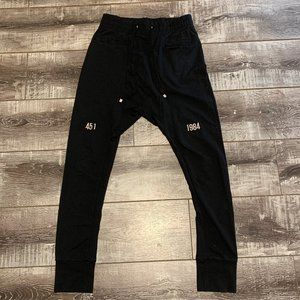 MSFTSrep (451/1984) Black Drop Crotch Jogger